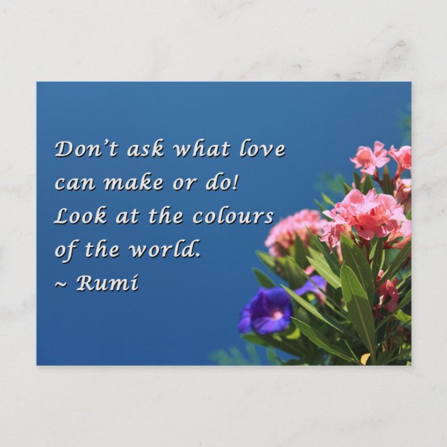 Postal Colores del mundo (Anverso)