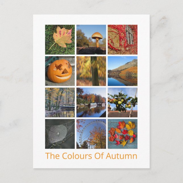 Postal Colores Del Otoño (Anverso)