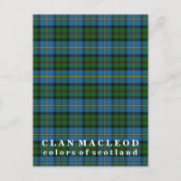 Colores del tartán de MacLeod del clan de Escocia