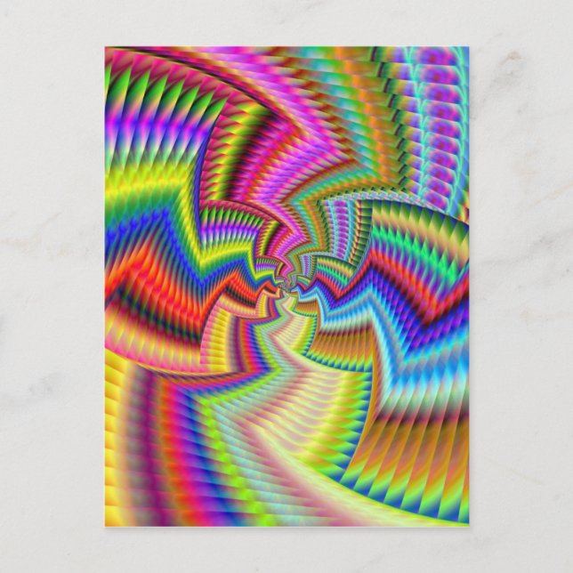 Postal Colores étnicamente divertidos (Anverso)