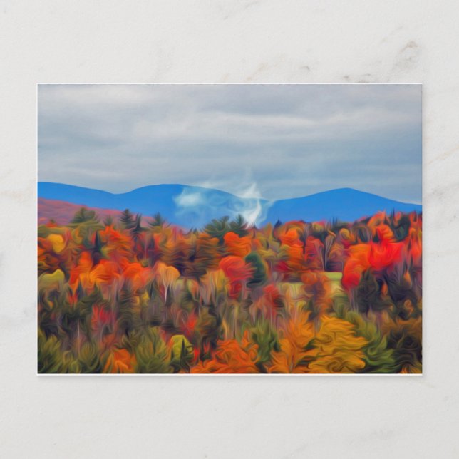 Postal Colores otoñales (Anverso)