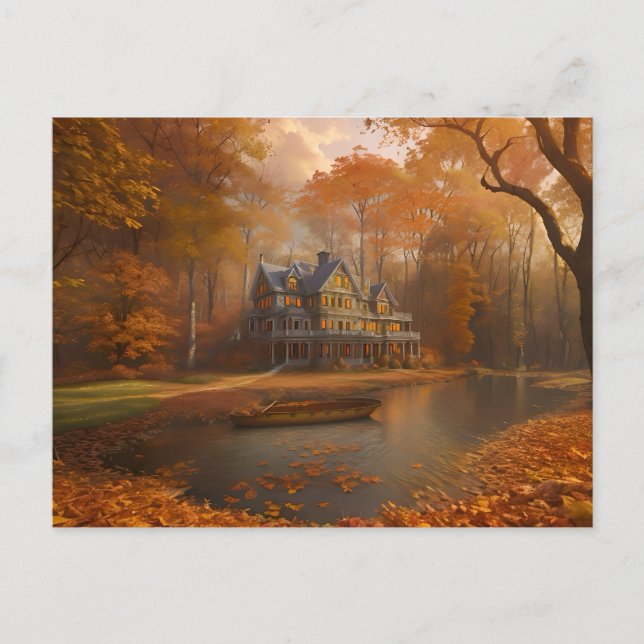 Postal Colores otoñales de Ontario (Anverso)