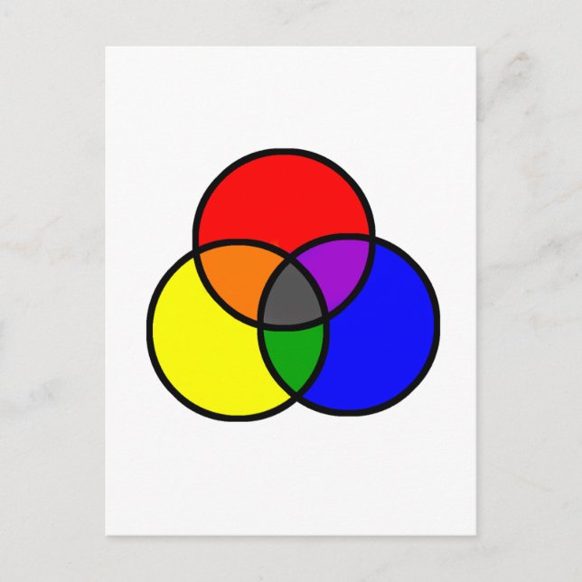 Postal Colores primarios (Anverso)