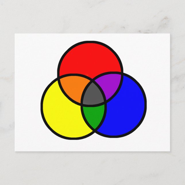 Postal Colores primarios (Anverso)