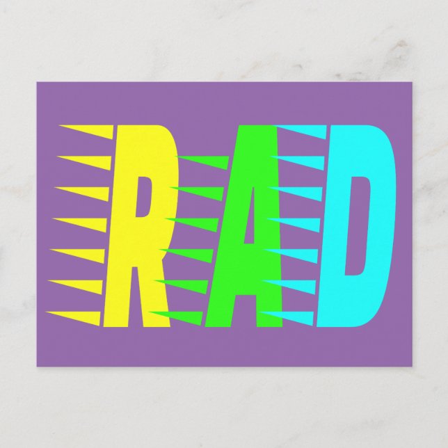 Postal Colores RAD Neon (Anverso)