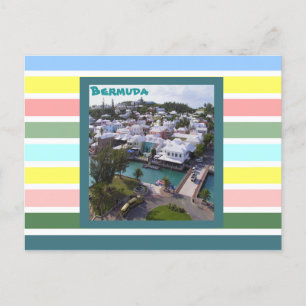 Postal Colores tropicales de las Bermudas