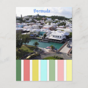 Postal Colores tropicales de las Bermudas