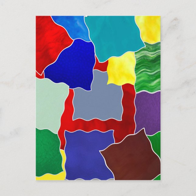 Postal Colores y relojes (Anverso)