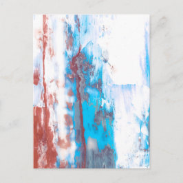 Postal Colorful abstract brush stroke background 