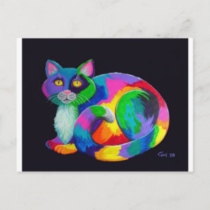 Postal Colorful Calico