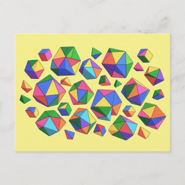 Postal Colorful Cubes (Anverso)