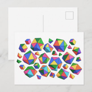 Postal Colorful Cubes