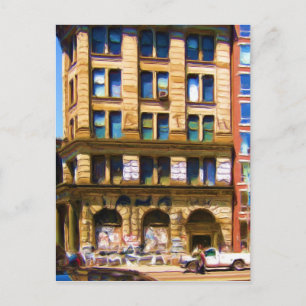 Postal Colorida calle NYC