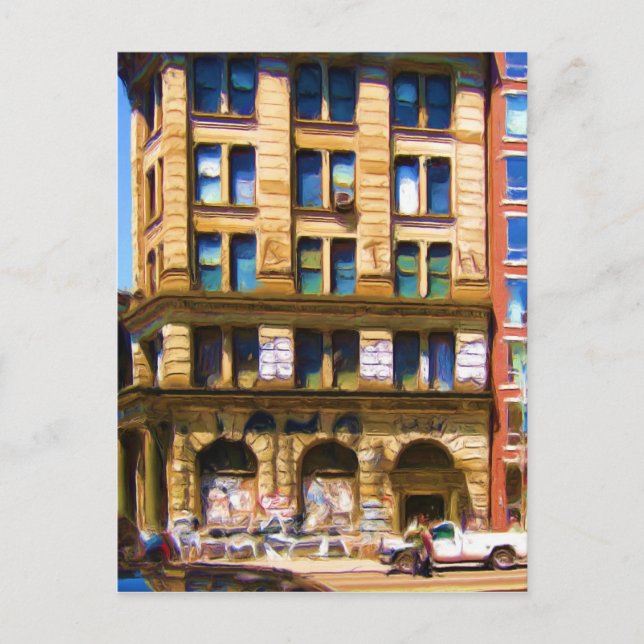 Postal Colorida calle NYC (Anverso)