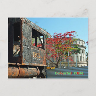 Postal colorida Cuba