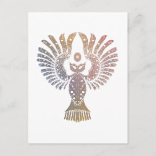 Postal colorida del tatuaje nocturno