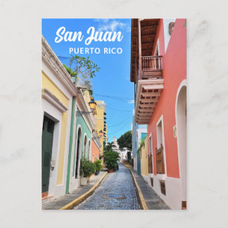 Postal Colorida foto de viaje de la isla San Juan Puerto