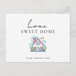 Postal Colorida Línea Hogar Dulce Hogar Nuevo Propietario