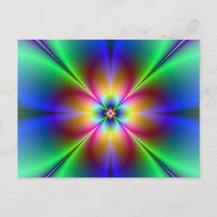 Postal Colorida Neon Daisy
