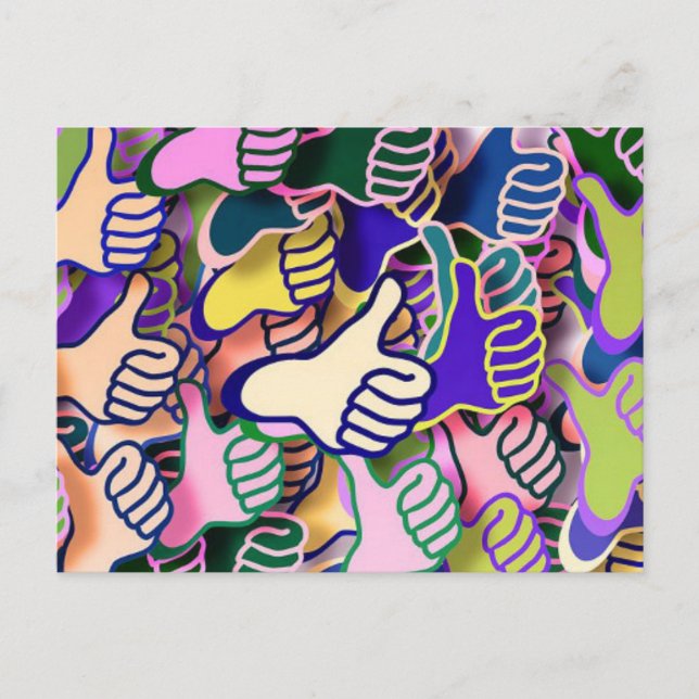 Postal colorida para arriba (Anverso)