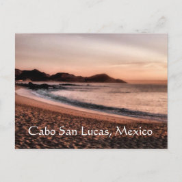 Postal Colorida puesta de sol de Cabo