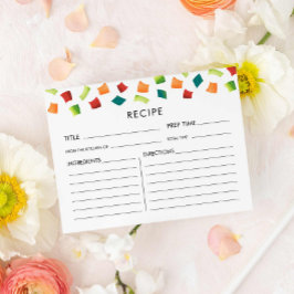 Postal Colorida receta mexicana de Fiesta