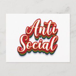 Postal Coloridamente anti-social