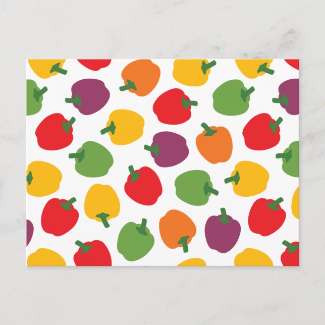 Postal Coloridas Bell Peppers (Anverso)