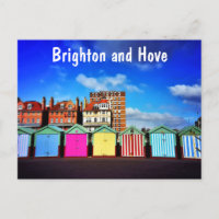 Coloridas cabañas de playa de Brighton y Hove Summ