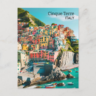 Postal Coloridas Cinque Terre, Italia - Foto de Personali