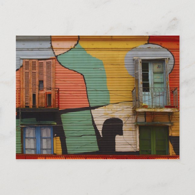 Postal Coloridas estribillos de Benes Aires Argentina pos (Anverso)