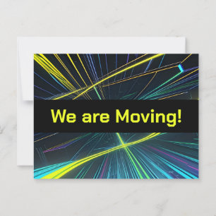 Postal Coloridas luces de alta tecnología cambio de direc