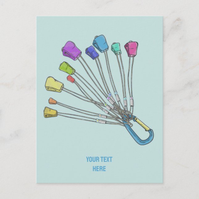 Postal Colorido conjunto de frutos de roca trepadores (Anverso)