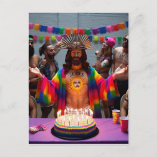 Postal Colorido Divertido Feliz Cumpleaños Jesús