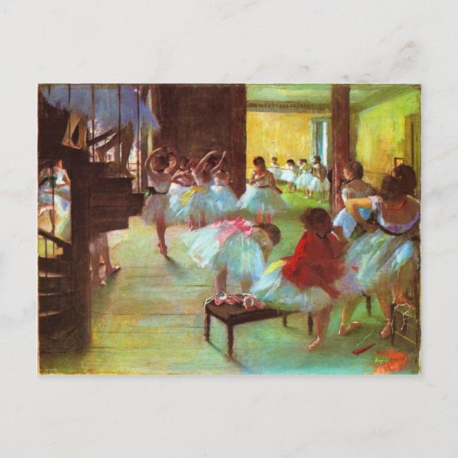 Postal Colorido Edgar Degas Ballerina Bella Artes (Anverso)