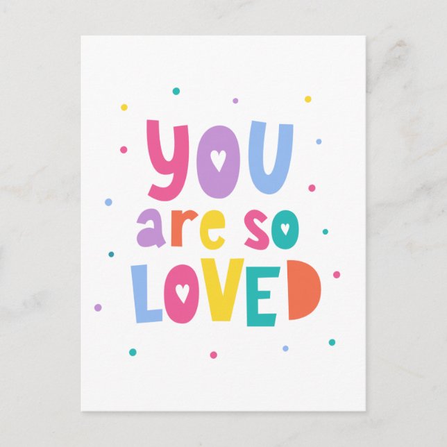 Postal Colorido, Eres Tan Amado (Anverso)
