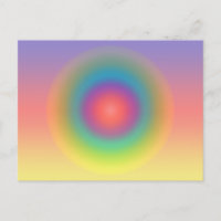 Colorido espacio de círculo concéntrico arcoiris