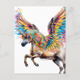 Postal Colorido Pegasus