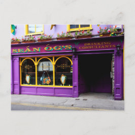 Postal Colorido pub irlandés