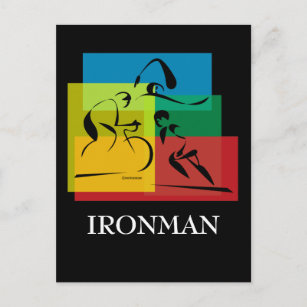 Postal Colorido resumen de Ironman