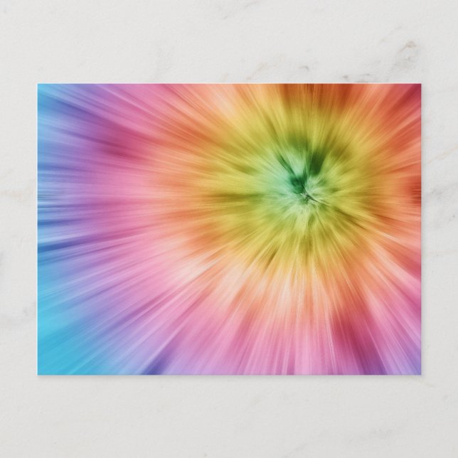 Postal Colorido Starburst Tie Dye (Anverso)