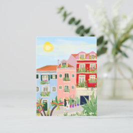 Postal Colorido viaje de Lisboa