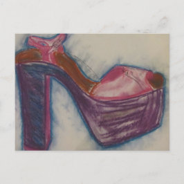 Postal Colorido zapato fabuloso