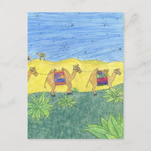 Postal Coloridos camellos