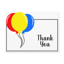 Coloridos globos Gracias