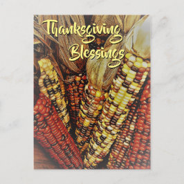 Postal Coloridos kernels de maíz indio Foto 2 Día de Acci