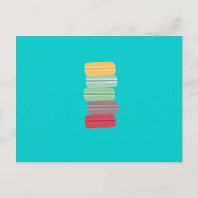 Postal coloridos macarones (Anverso)