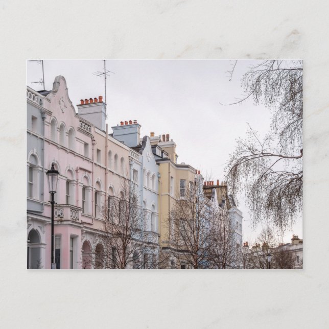 Postal Coloridos Notting Hill Apartments en Londres (Anverso)