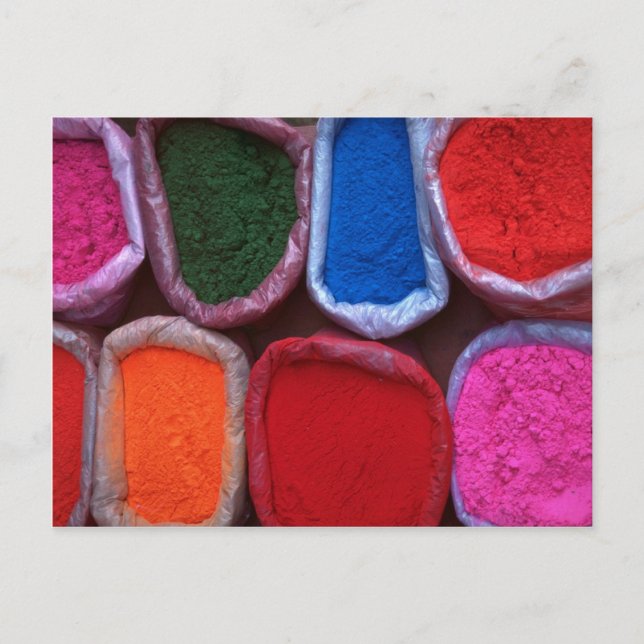 Postal Coloridos tintes (Anverso)