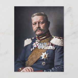 Postal Colorizado por Paul von Hindenburg 1914